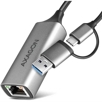 Axagon USB-C + USB-A Gigabit Ethernet Adapter ADE-TXCA