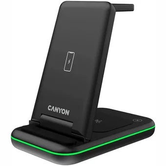 Canyon 3-in-1 wireless charging station WS-304 Black