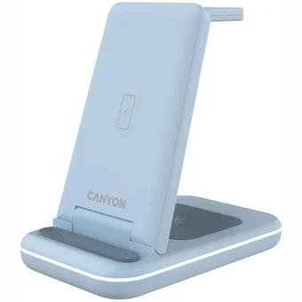 Canyon 3-in-1 wireless charging station WS-304 Blue