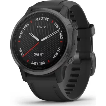 Viedpulkstenis Garmin Fenix 6S Sapphire Carbon Gray with Black band