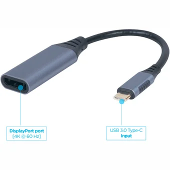 Gembird USB Type-C male to DisplayPort female adapter A-USB3C-DPF-01