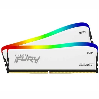 Operatīvā atmiņa (RAM) Kingston Fury Beast White RGB 16GB 3600MHz DDR4 KF436C17BWAK2/16
