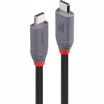 Lādētāji un adapteri portatīvajiem datoriem Lindy 1.5m USB4 240W Type C Cable 40Gbps Anthra Line
