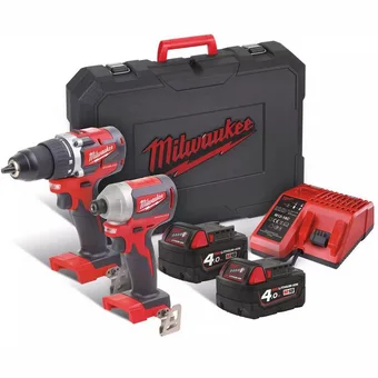 Instrumentu komplekts Milwaukee M18 CBLDD + Milwaukee M18 CBLID M18 CBLPP2B-502C