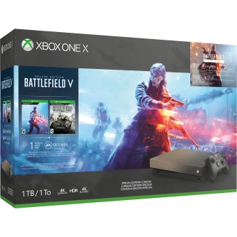 Spēļu konsole Microsoft Xbox One X 1TB + Battlefield V