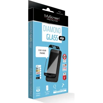 Viedtālruņa ekrāna aizsargs MyScreen Diamond glass for IPhone Xs Max Black