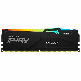 Operatīvā atmiņa (RAM) Kingston Fury Beast Black RGB XMP 16GB 6000MT/S DDR5 KF560C40BBA-16
