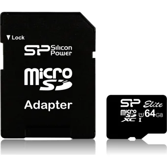 Silicon Power Elite UHS-I 64 GB, MicroSDXC