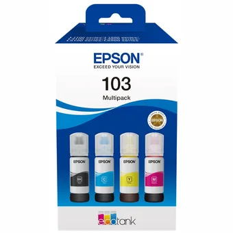 Printeru izejmateriāli Epson Ink Cartridge 103 EcoTank 4-colour Multipack (260 ml)