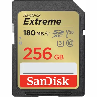 SanDisk Extreme 256GB SDXC BLACK