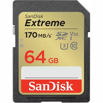 SanDisk Extreme 64GB SDXC BLACK