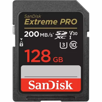 SanDisk Extreme PRO 128GB SDXC BLACK