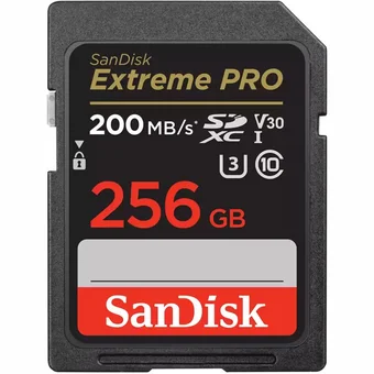 SanDisk Extreme PRO 256GB SDXC BLACK