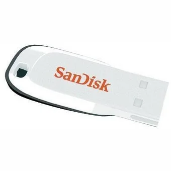 USB zibatmiņas SanDisk Cruzer Blade 16GB White