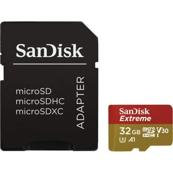 Sandisk SDHC 32GB Extreme W/Adapter