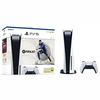 Spēļu konsole PlayStation 5 BlyRay White  + Fifa 23 [Mazlietots]