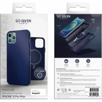 Apple iPhone 12 Pro Max Silicone Mag Cover By So Seven Blue