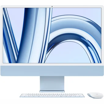 Stacionārais dators Apple iMac 24-inch M3 chip with 8 core CPU and 10 core GPU 256GB - Blue INT