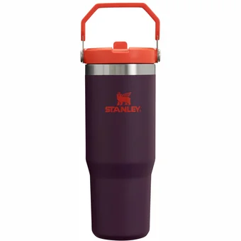 Termokrūze ar salmiņu Stanley The IceFlow Flip Straw Tumbler 0.89l Plum