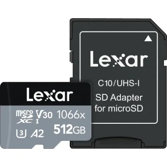 Lexar Professional 1066x MicroSDXC UHS-I Silver Series 512GB