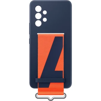 Samsung Galaxy A53 5G Silicone Cover with Strap Navy