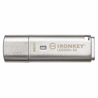 USB zibatmiņa Kingston IronKey Locker+ 64GB USB 3.2