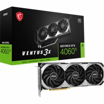 Videokarte MSI GeForce RTX 4060 Ti Ventus 3X OC 8GB