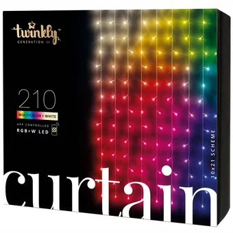 Twinkly Curtain RGB+W 1.5x2.1m 210 Led