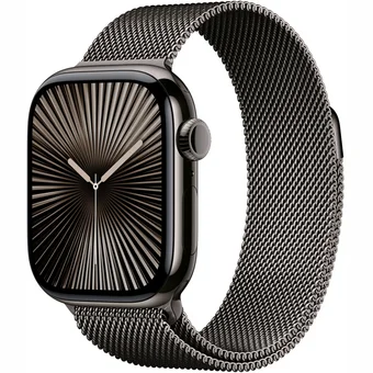 Viedpulkstenis Apple Watch Series 10 GPS + Cellular 42mm Slate Titanium Case with Slate Milanese Loop