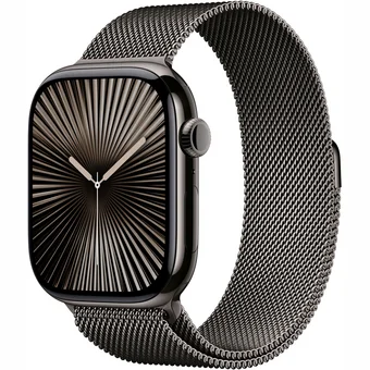 Viedpulkstenis Apple Watch Series 10 GPS + Cellular 46mm Slate Titanium Case with Slate Milanese Loop - M/L