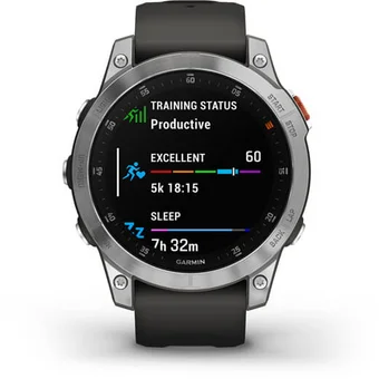 Viedpulkstenis Garmin Epix 2 Slate Steel with Silicone Band [Demo]