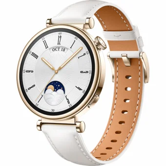 Viedpulkstenis Huawei Watch GT 4 Classic 41mm White Leather Strap