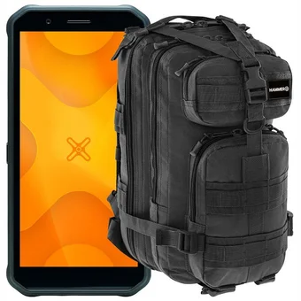 MyPhone Hammer Energy X 4+64GB Black/Orange + Backpack