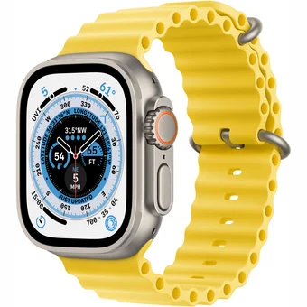 Viedpulkstenis Apple Watch Ultra GPS + Cellular 49mm Titanium Case with Yellow Ocean Band