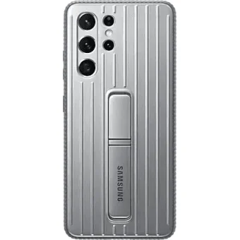 Samsung Galaxy S21 Ultra Protective Standing Cover Light Gray
