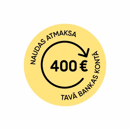Atmaksa 400 € apmērā