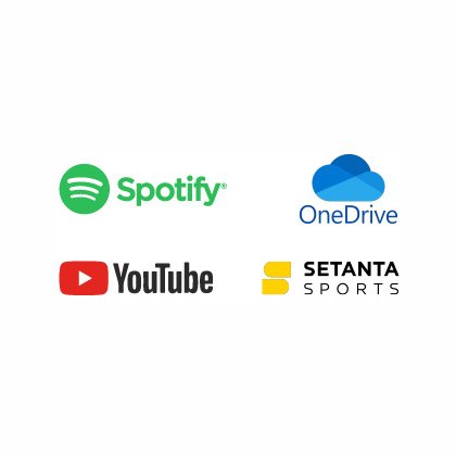 Dāvanā Spotify,Youtube, SETANTA SPORTS un OneDrive