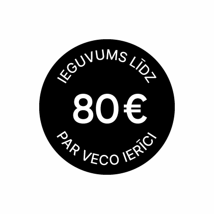 Garantētais atpirkuma bonuss 80 € apmērā