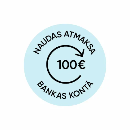 Atmaksa 100 € apmērā