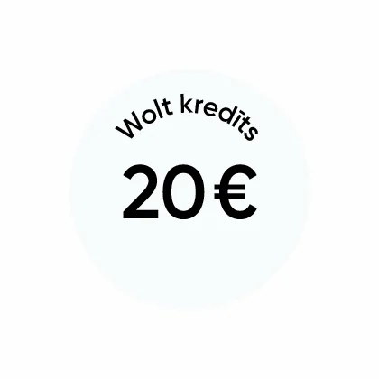 Saņem dāvanā 20€ Wolt kredītpunktus