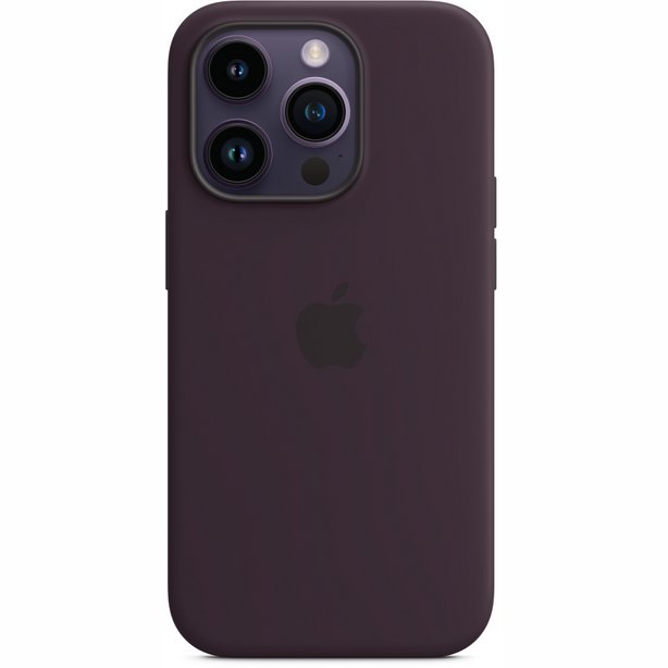 Apple iPhone 14 Pro Silicone Case with MagSafe Elderberry