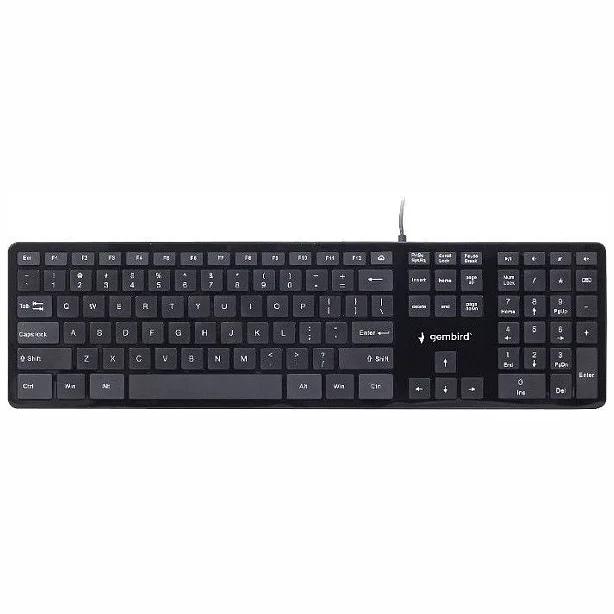 Gembird Keyboard Multimedia Black ENG gembird-keyboard-multimedia-black-eng