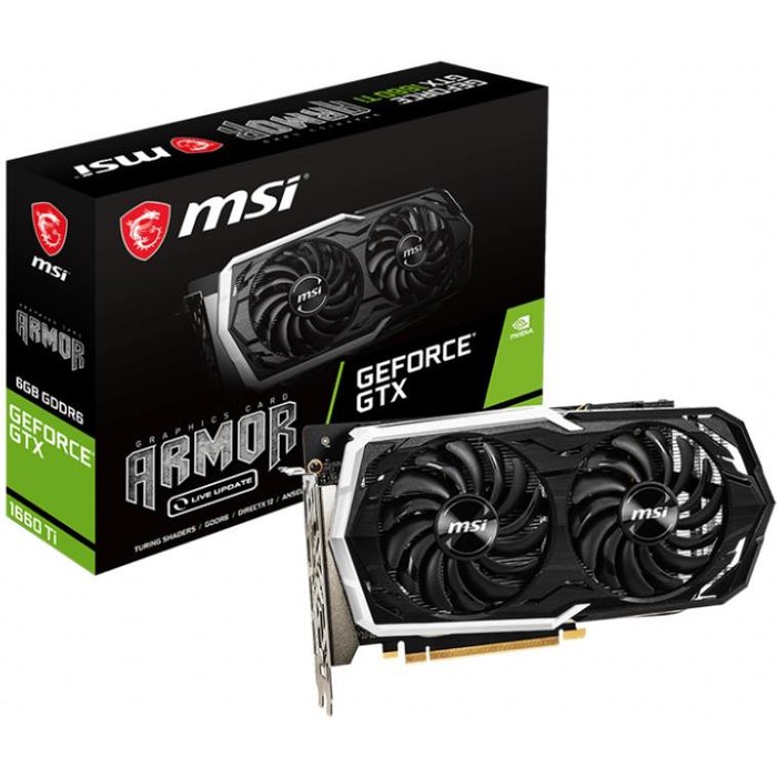 Videokarte Msi GeForce GTX 1660 Ti ARMOR 6G OC  GTX1660TIARMOR6G