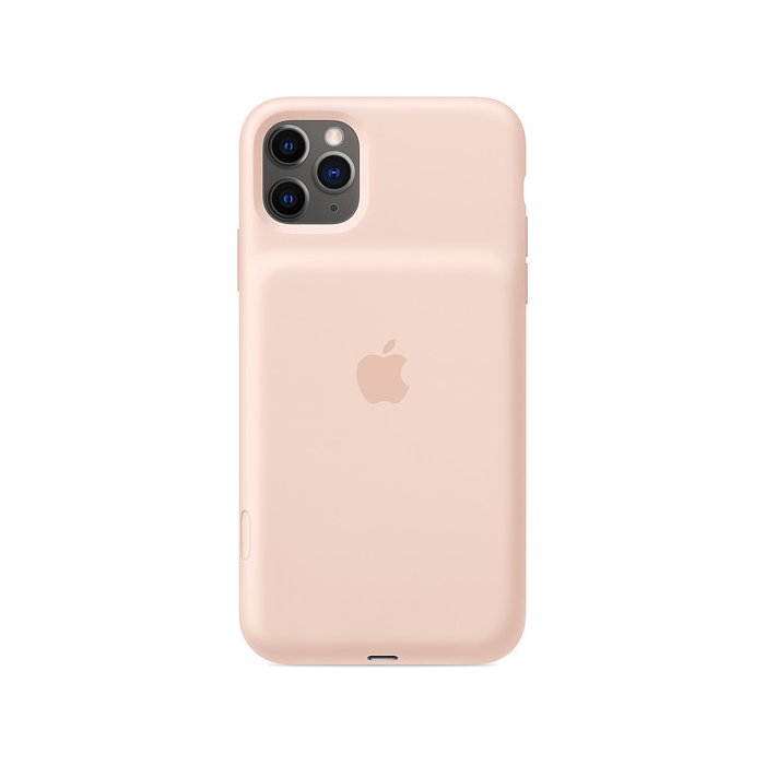 Telefona vāciņi un maciņi iPhone 11 Pro Max Smart Battery Case with Wireless Charging - Pink Sand