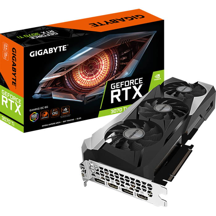 Videokarte Gigabyte GeForce RTX 3070 Ti GAMING OC 8G