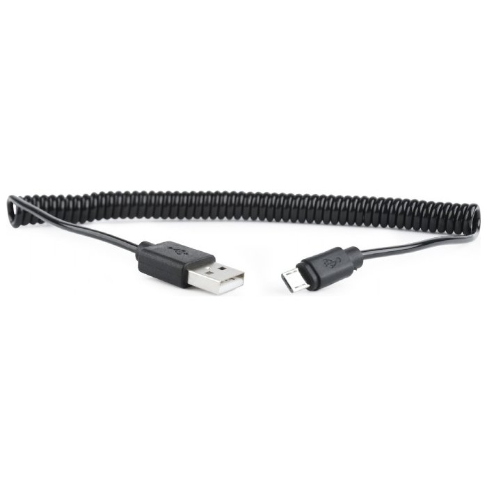 Gembird Coiled Micro-USB cable 1.8m