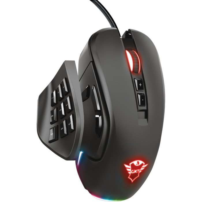 Trust GXT 970 Morfix Customisable Gaming Mouse Black