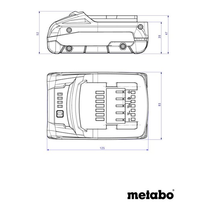 Аккумулятор Metabo 18 V / 4.0 Ah LiHD