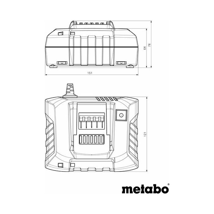 Зарядное устройство Metabo ASC 55 12-36 V Air Cooled