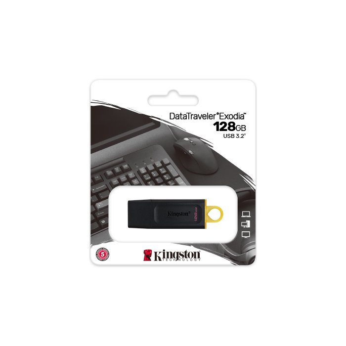 USB zibatmiņa Kingston DataTraveler Exodia 128GB USB3.2